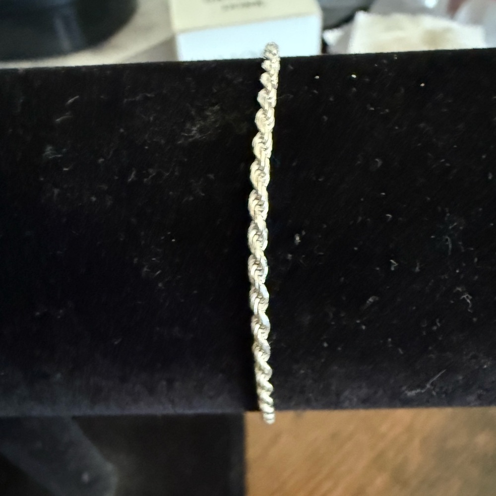 sterling silver twist bracelet - Picture 2 of 6
